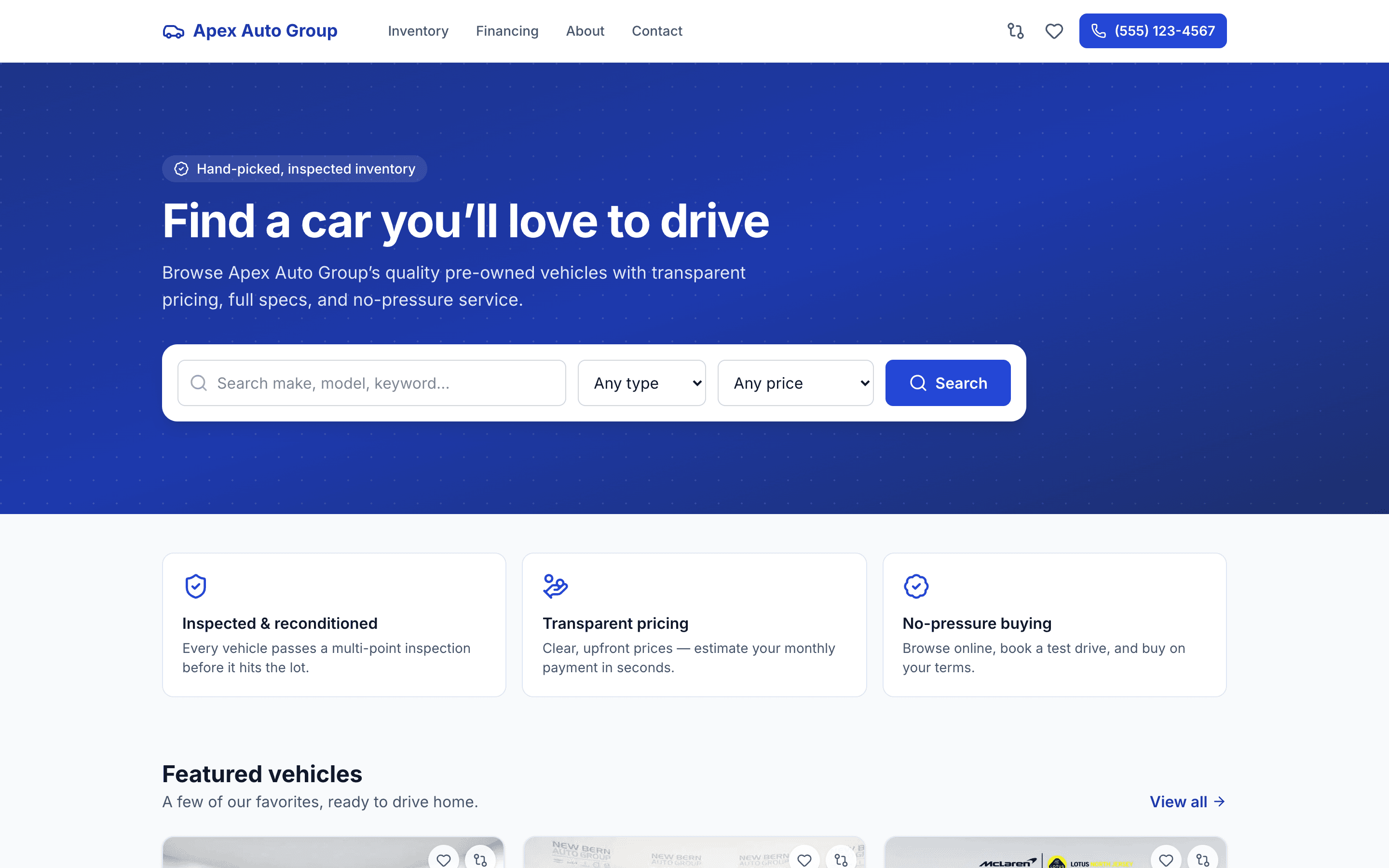Apex Auto Group — project preview